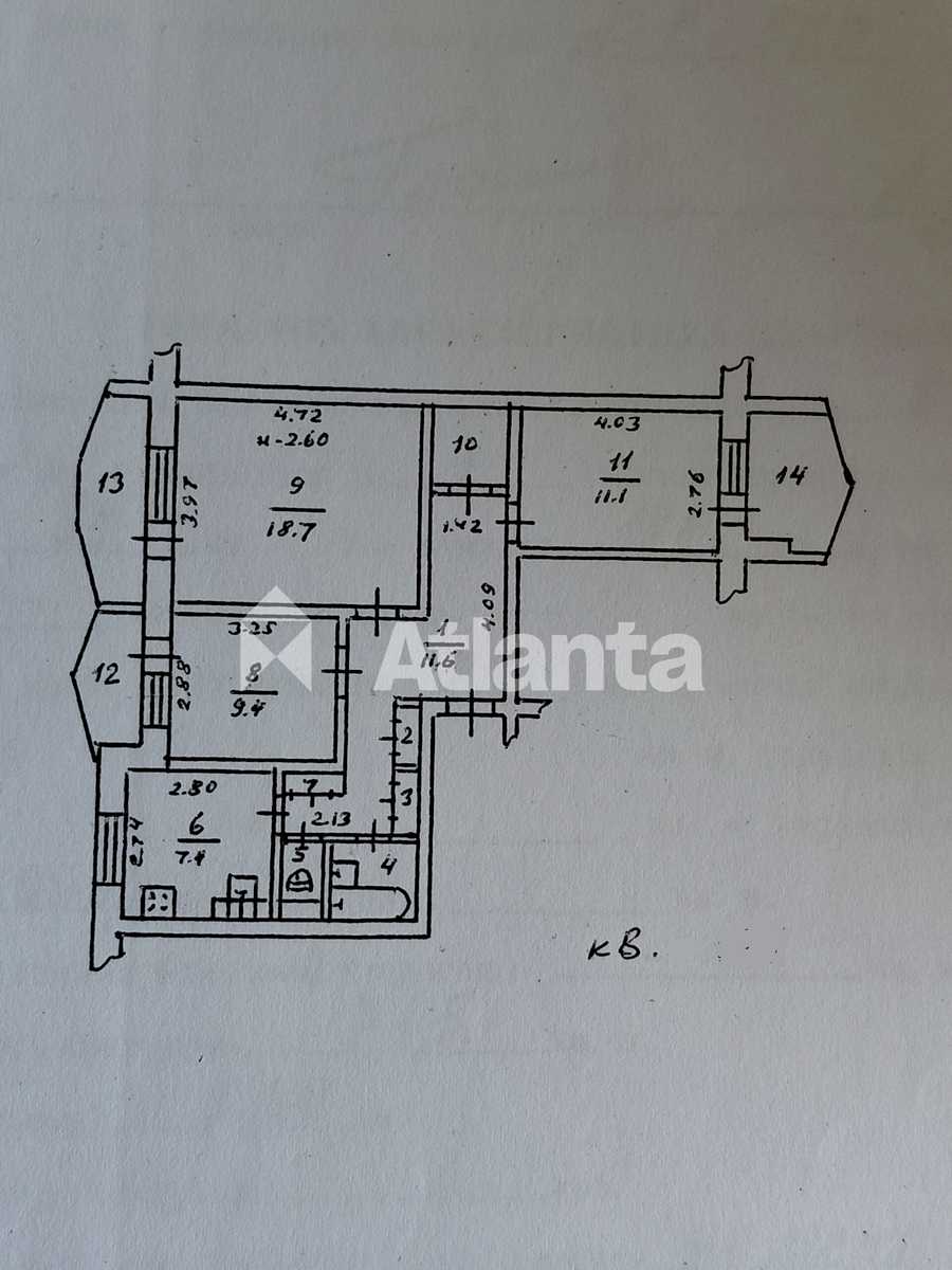 3-комнатная квартира по адресу (площадь 71,5 м²) - imageAlt 24 3-комнатная квартира по адресу (площадь 71,5 м²) - Atlanta.ua - imageAlt 24