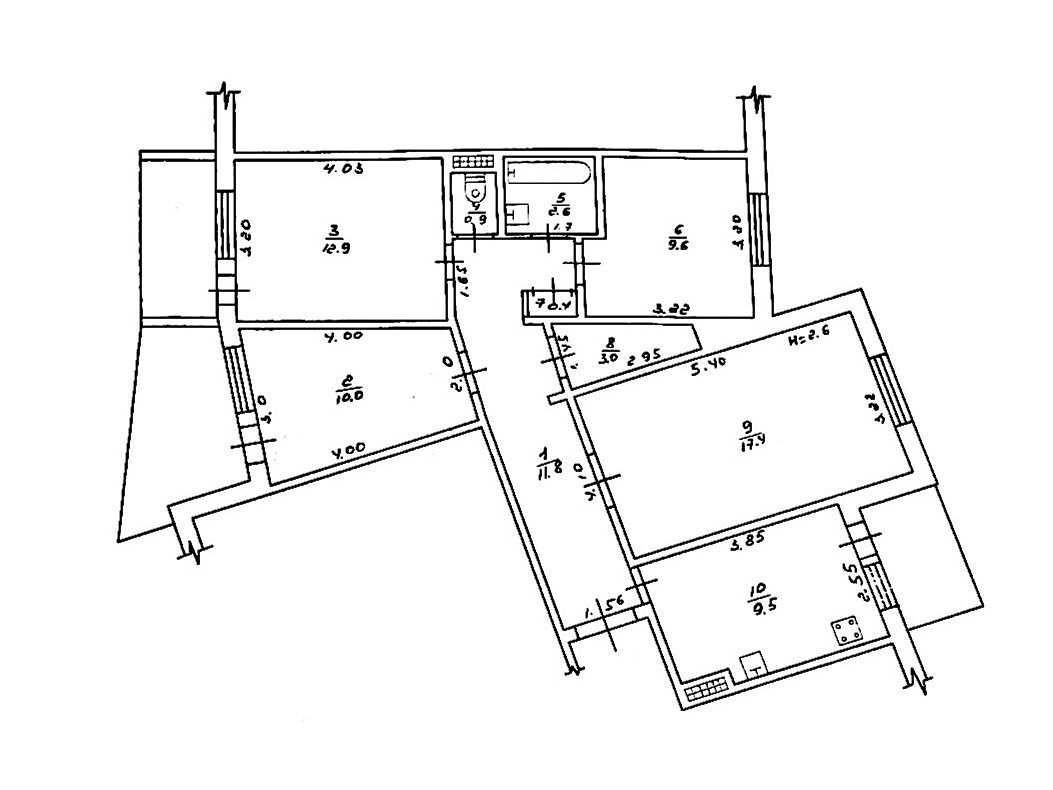 Многокомнатная квартира по адресу ул. Бреуса (площадь 85 м²) - фото 10 Многокомнатная квартира по адресу ул. Бреуса (площадь 85 м²) - Atlanta.ua - фото 10
