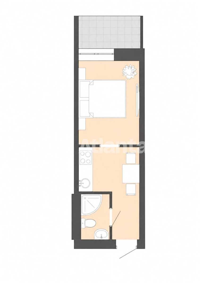 1-комнатная квартира по адресу (площадь 26 м²) - imageAlt 10 1-комнатная квартира по адресу (площадь 26 м²) - Atlanta.ua - imageAlt 10